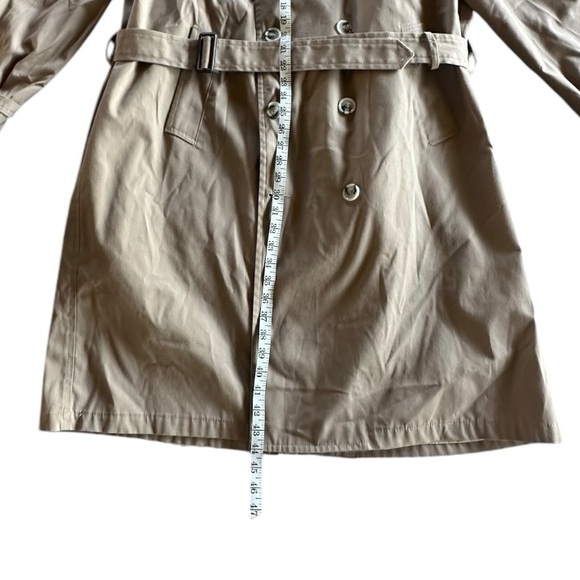 Clipper Mist Vintage Trench Coat • Khaki • Removable Fur Interior • Size 46 Reg. - Picture 8 of 8